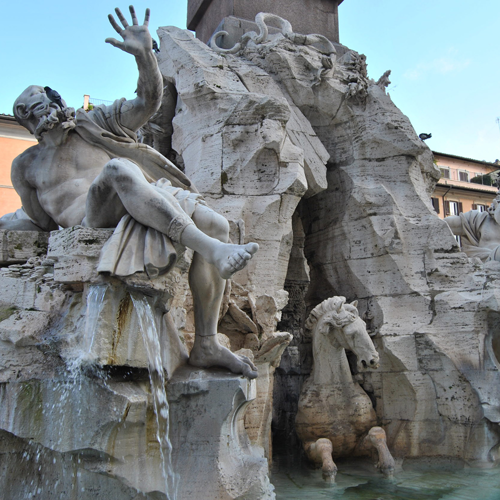 The Four Rivers Fountain, Bernini tour by joy of rome