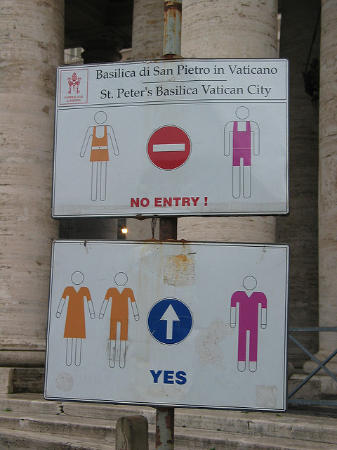 How to dress to visit the St Peter's Basilica