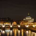 Saint Peter's Basilica by night